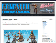 Tablet Screenshot of bombshellminis.com